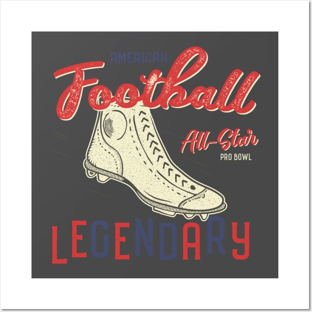 American Football All-Star Legendary Wall Art by CB Creative Images